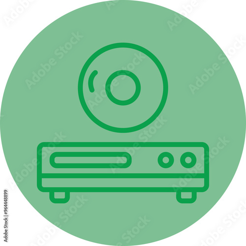 Cd Player Vector Icon Design