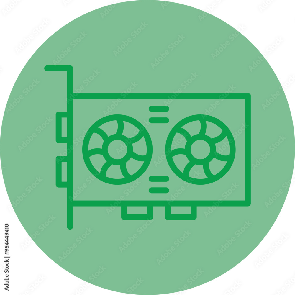 Video Card Vector Icon Design Video Card Vector Icon Design
