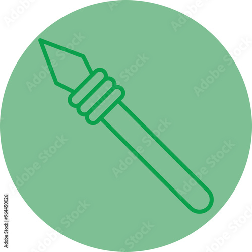 Javelin Spear Vector Icon Design