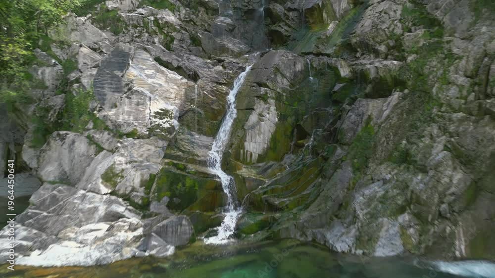 Gorge carved by Torre torrent and Crtosis hydroelectric dam. Tarcento
