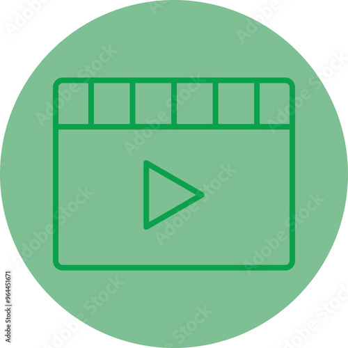 Clapperboard Vector Icon Design