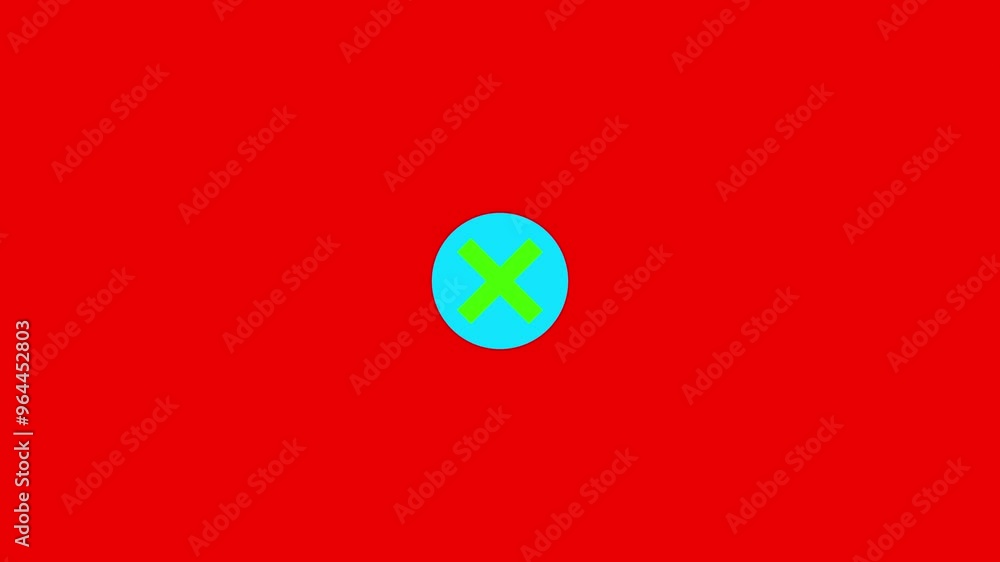 Cross animation icon on a black background. Cross animation icon on a black background.