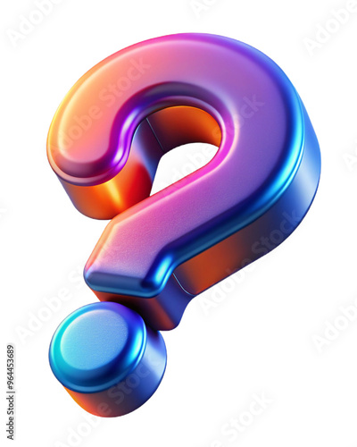 3d question mark, 3D ? symbol with modern depth and shadows, perfect for inquiries, support, and curiosity themes.