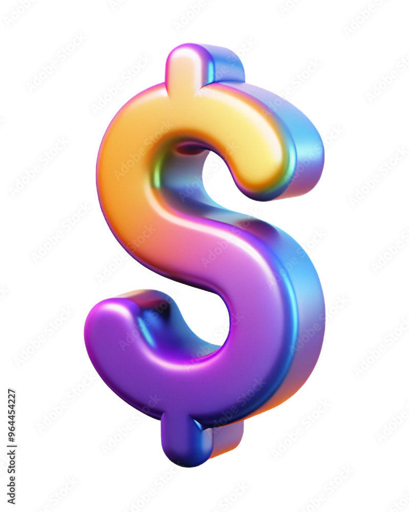 3D $ symbol with sleek, polished finish, perfect for finance, investment, and financial technology themes.paragraph symbol on white background 3D $ symbol with sleek, polished finish, perfect for finance, investment, and financial technology themes.paragraph symbol on white background