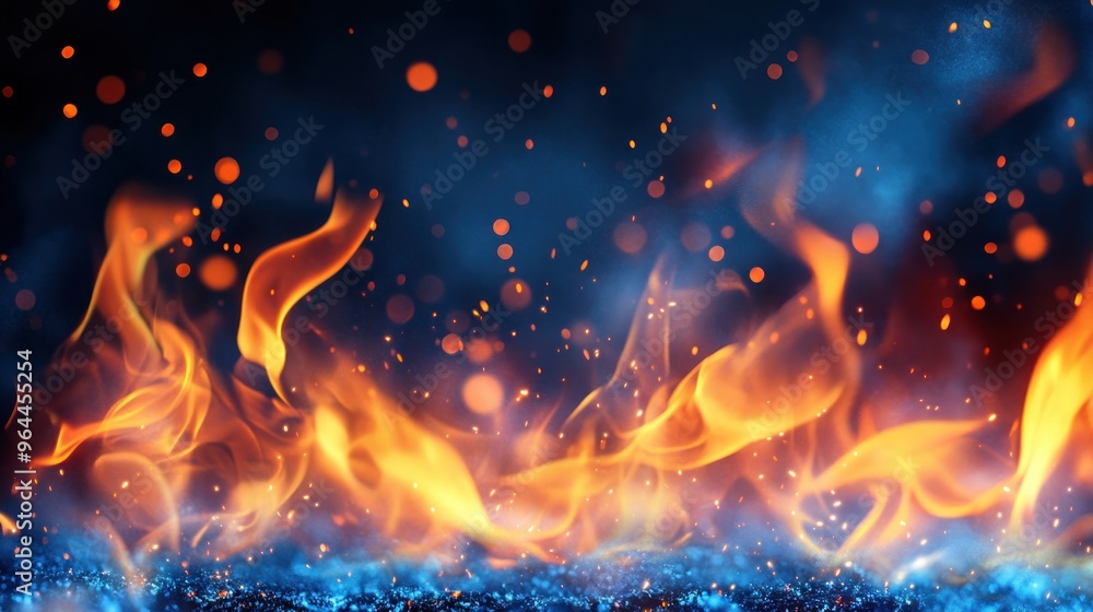 Abstract Fire and Sparkles Abstract Fire and Sparkles