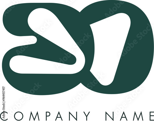 Photos Creative Abstract Initial Letter BO Logo Design