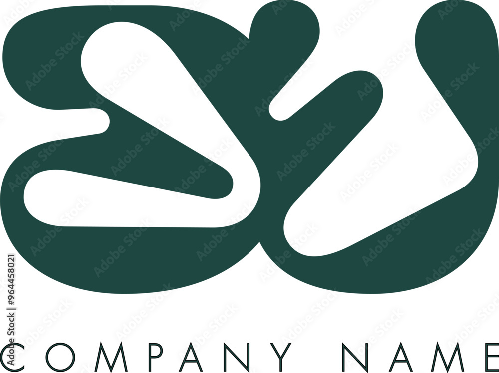 Creative Abstract Initial Letter BU Logo Design Creative Abstract Initial Letter BU Logo Design