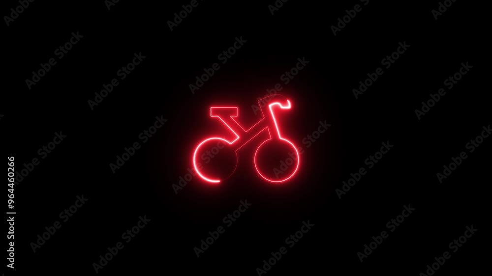 Simple Bicycle icon glyph style design, simple design logotype animation background. Simple Bicycle icon glyph style design, simple design logotype animation background.