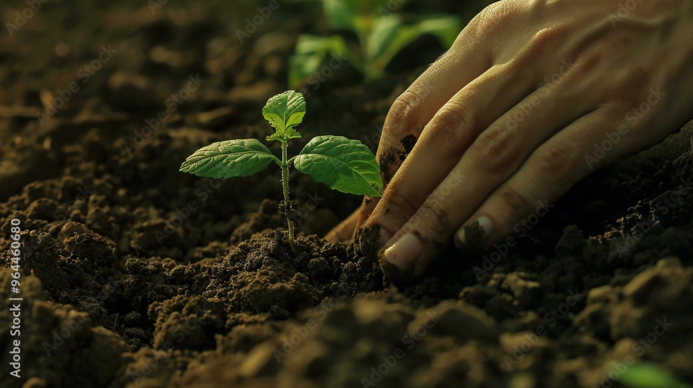 Close-up of Hands Gently Planting a Small Sapling in Fresh Soil
Close-up of Hands Gently Planting a Small Sapling in Fresh Soil