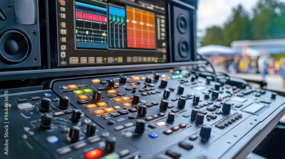 Audio Mixing Console for Outdoor Event Audio Mixing Console for Outdoor Event