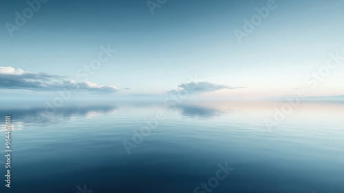Calm water surface reflecting the sky.