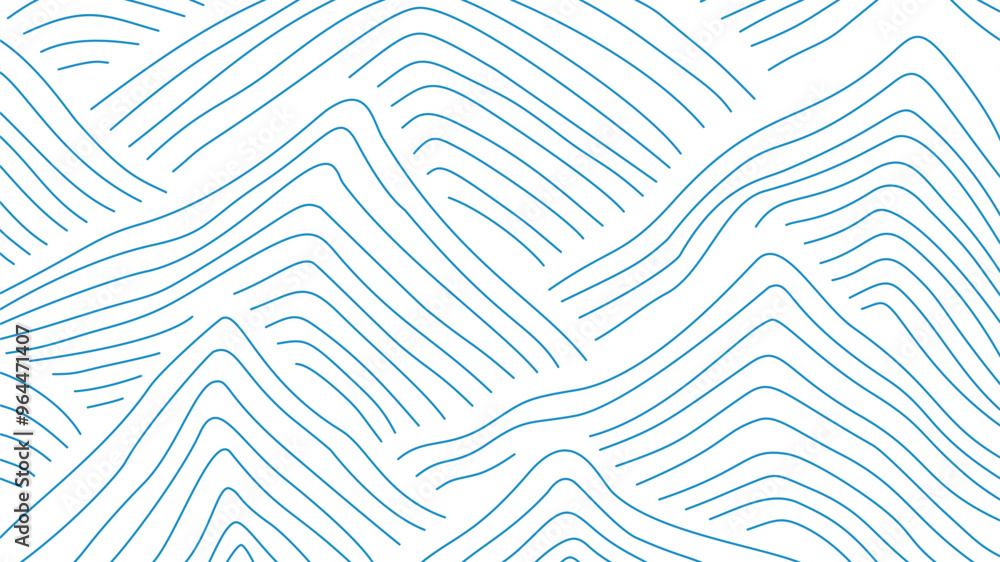 Naklejka premium Abstract mountain background. Line style mountain background. Hand drawn Mountain line arts illustration.