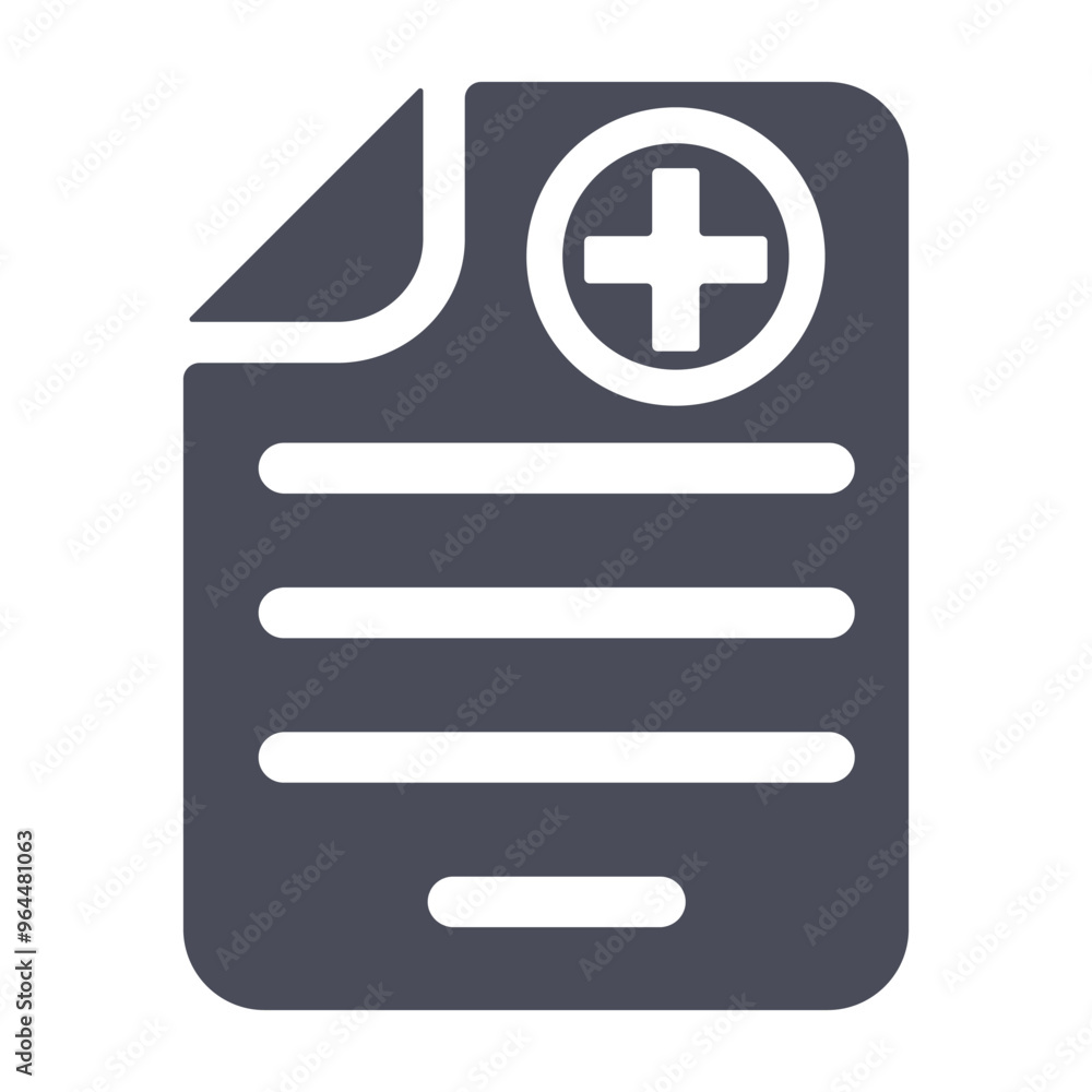 Document, medical, prescription icon Document, medical, prescription icon