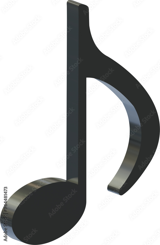 3D Music Notes Melody. 3D Music Notes Melody.