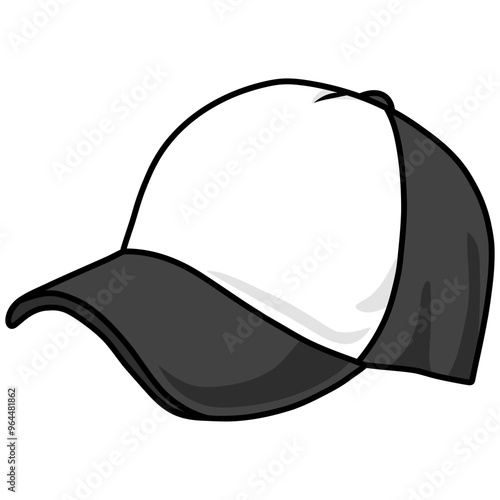 Trucker Hat Snapback Baseball Cap Illustration Vector Icon