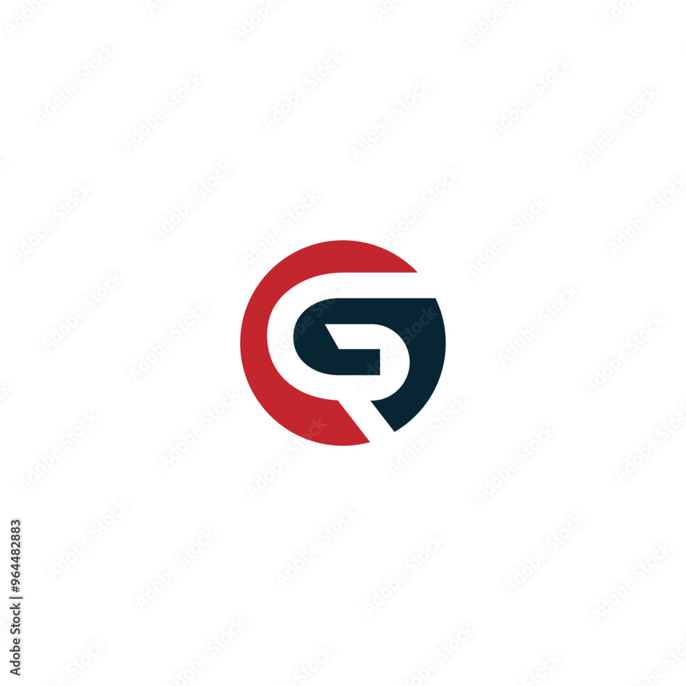 GR or RG letter logo design. Abstract outstanding professional business awesome artistic branding company different colors illustration. GR or RG letter logo design. Abstract outstanding professional business awesome artistic branding company different colors illustration.