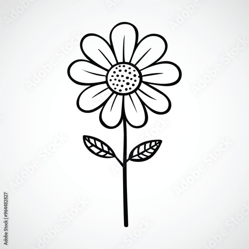 Pretty flower icon vector illustration