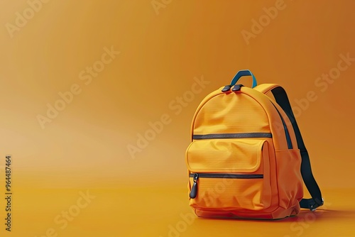 school bagpack isolated 3d render illustration