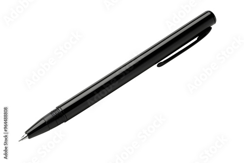 Black pen cutout png file. isolated on transparent or white background, png
