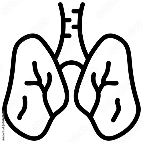 Lungs Icon. lungs medical icon
