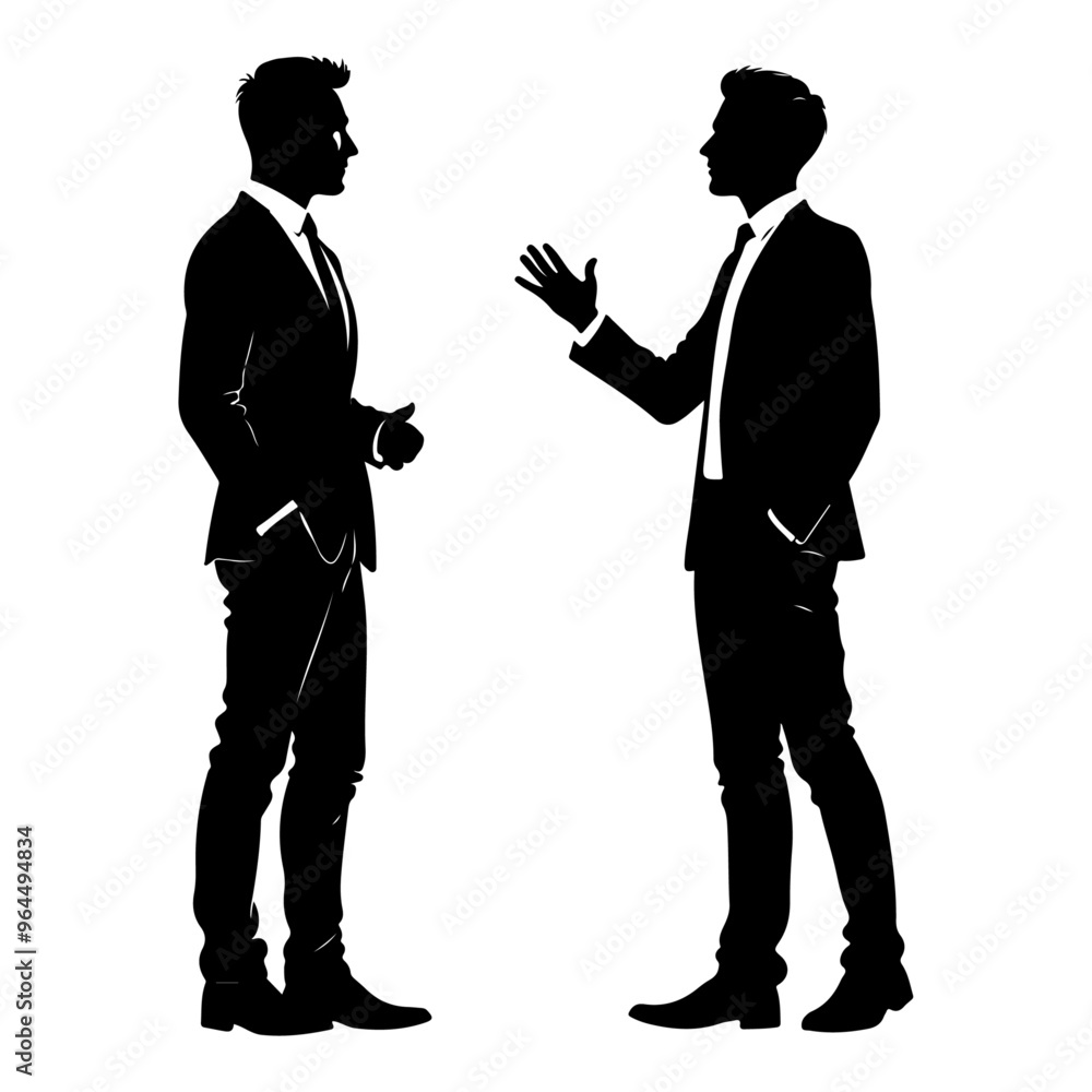 a business man standing with stylish presentation mode vector silhouette a business man standing with stylish presentation mode vector silhouette
