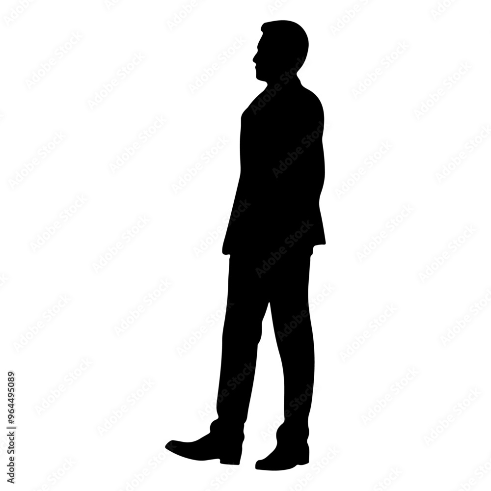 A business man walking pose vector silhouette isolated white background A business man walking pose vector silhouette isolated white background