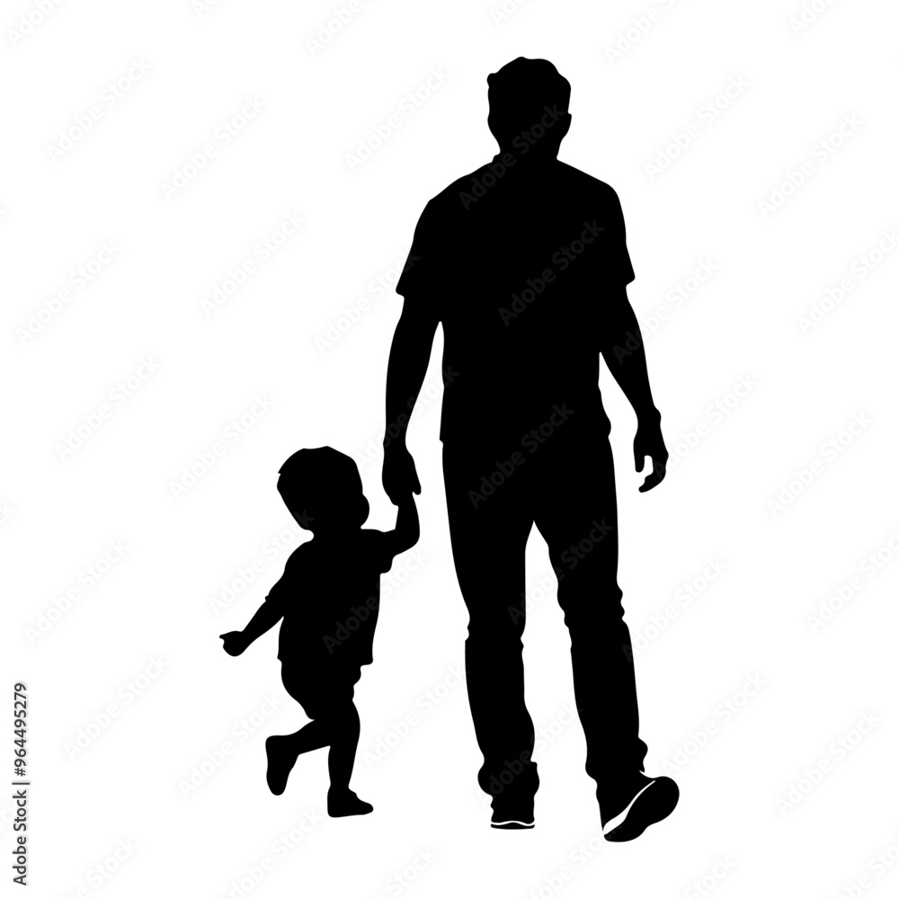 a father hugging his child vector silhouette, isolated white background a father hugging his child vector silhouette, isolated white background