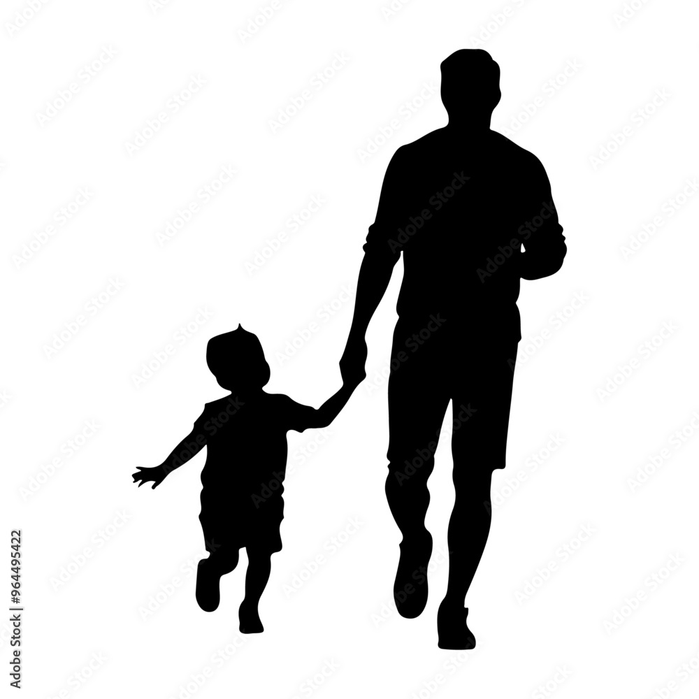 a father hugging his child vector silhouette, isolated white background a father hugging his child vector silhouette, isolated white background