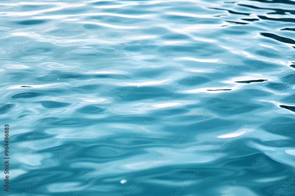 Ruhige und klare Wasseroberfläche unter blauem Himmel – Friedliche Meereslandschaft Ruhige und klare Wasseroberfläche unter blauem Himmel – Friedliche Meereslandschaft
