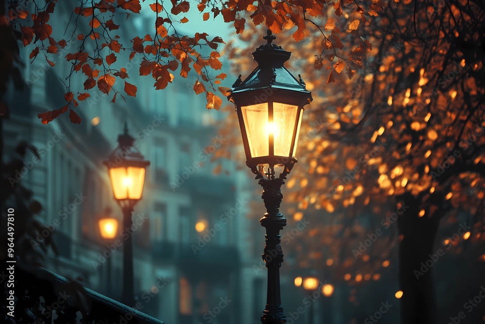 Streetlights in the fall Streetlights in the fall