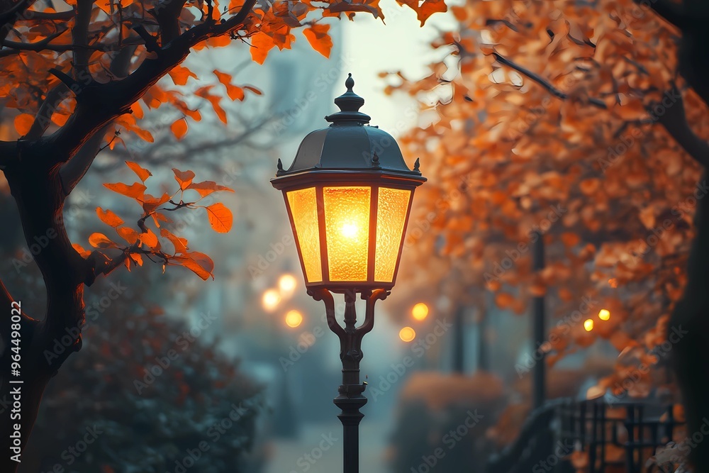 Streetlights in the fall Streetlights in the fall