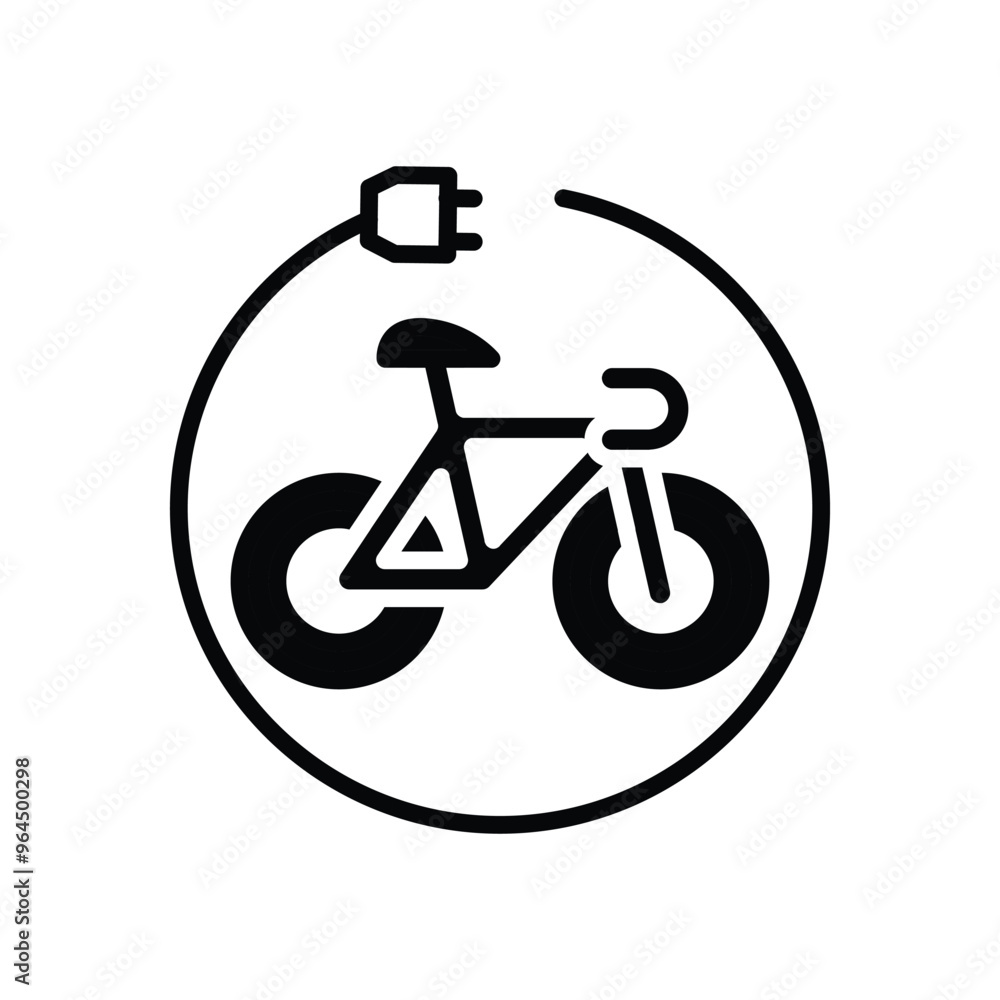 electric bicycle solid icon vector design good for web or mobile app electric bicycle solid icon vector design good for web or mobile app