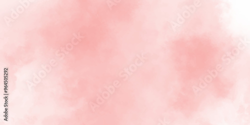 Abstract white and pink isolated cloud cumulus clouds. pink aquarelle painted realistic fog or mist smoky textured canvas design. White and ash messy wall stucco texture background.	
