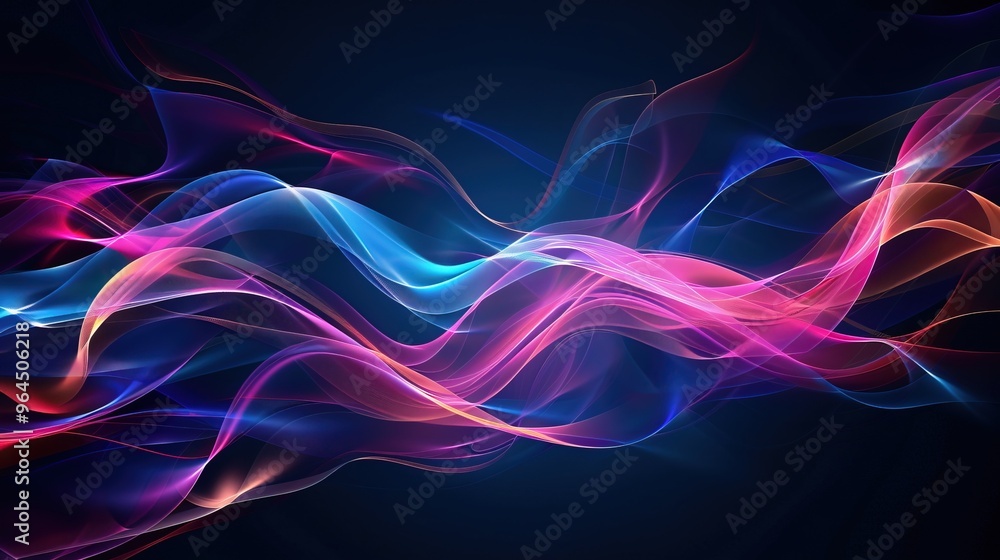 Obraz premium abstract wave colour harmony background