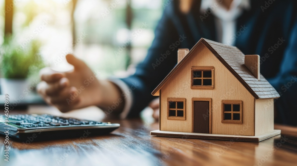 Real Estate Agent Discussing Home Purchase Real Estate Agent Discussing Home Purchase