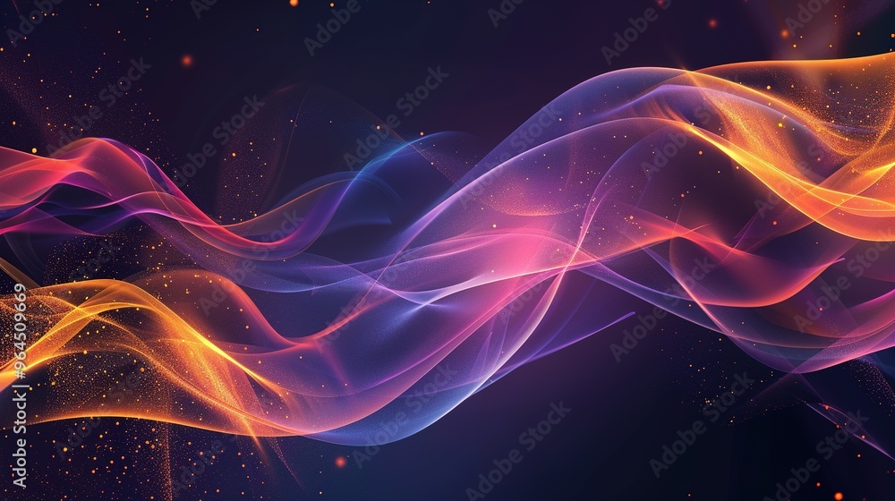 Fototapeta premium abstract wave colour harmony background