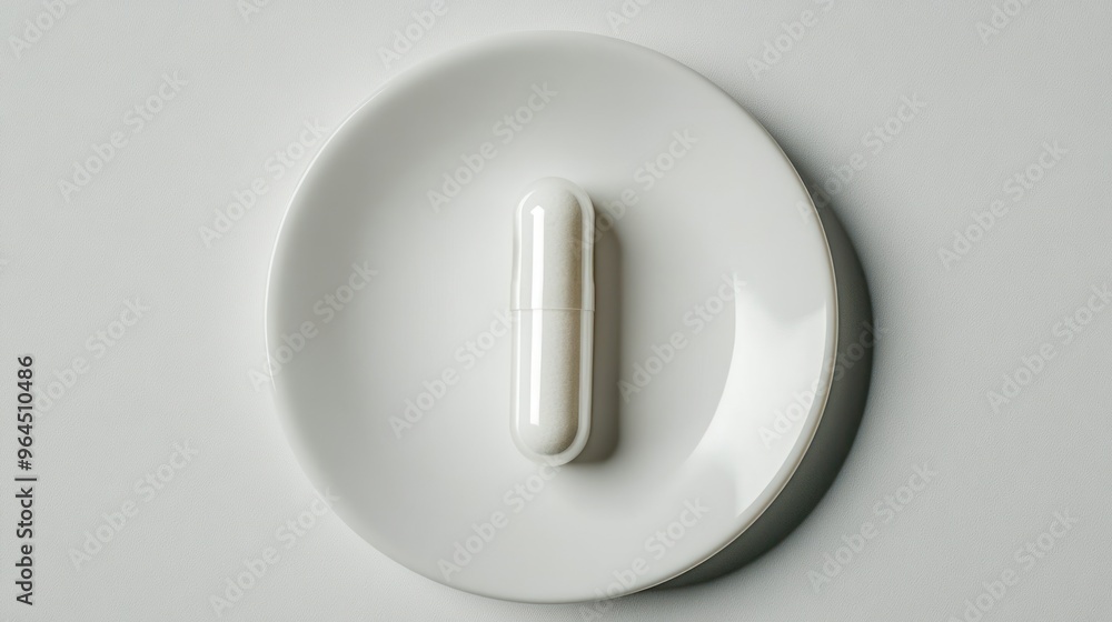 White Pill on a White Plate White Pill on a White Plate