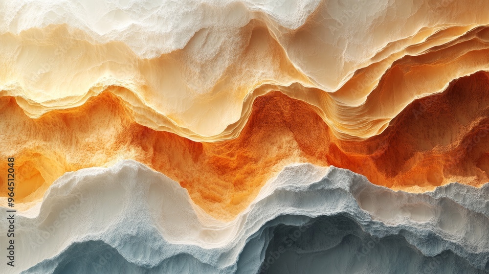 The waves of the mountain range are made up of small, irregular shapes The waves of the mountain range are made up of small, irregular shapes
