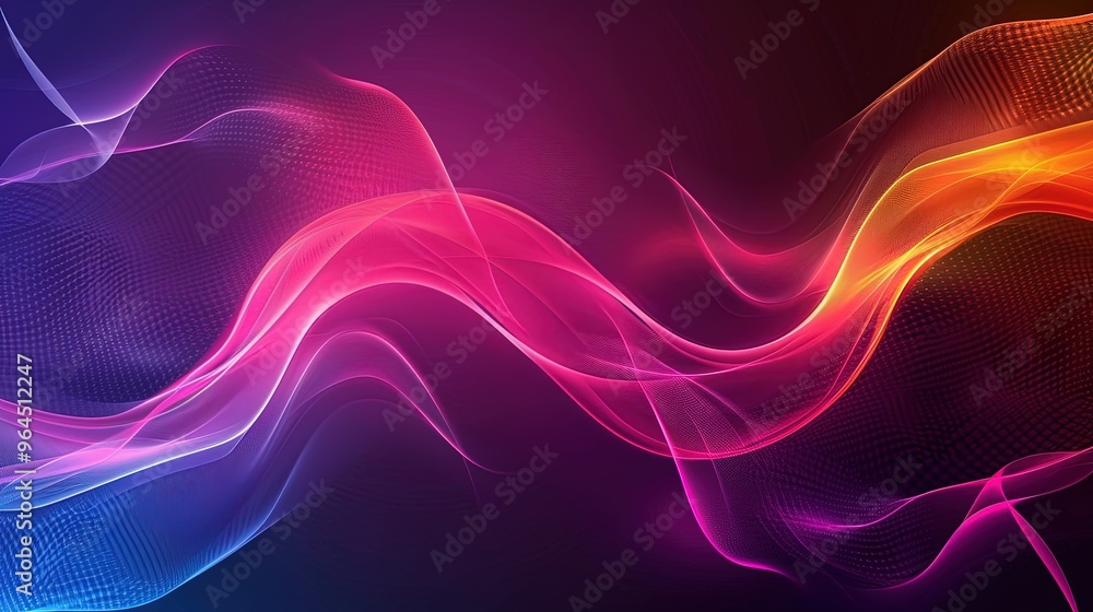 Obraz premium abstract wave colour harmony background