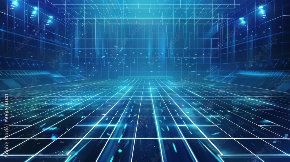 Abstract Futuristic Digital World Abstract Futuristic Digital World