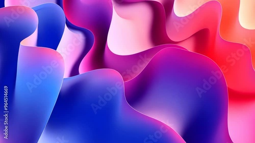 Abstract covers or horizontal posters in modern minimal style for corporate identity, branding, social media advertising, promo. Modern layout design template with 3d dynamic liquid gradient shapes