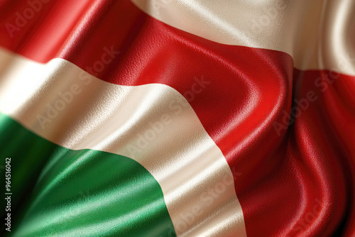 Abstract Background Representing Burundi's National Theme with Red, Green, and White Colors and Dynamic Geometric Patterns