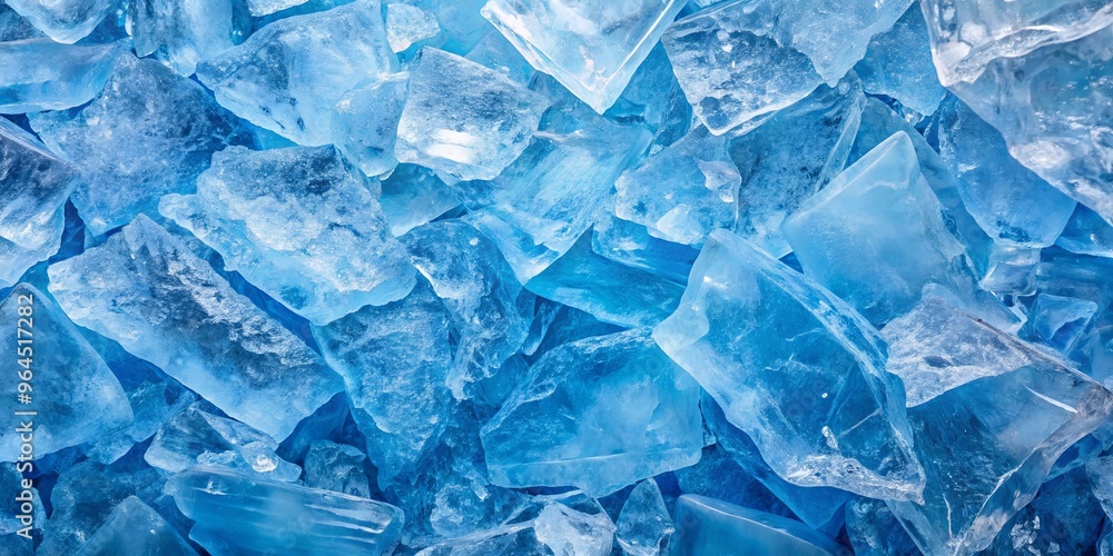 Abstract background of unique ice shapes and patterns in various shades of blue and white Abstract background of unique ice shapes and patterns in various shades of blue and white
