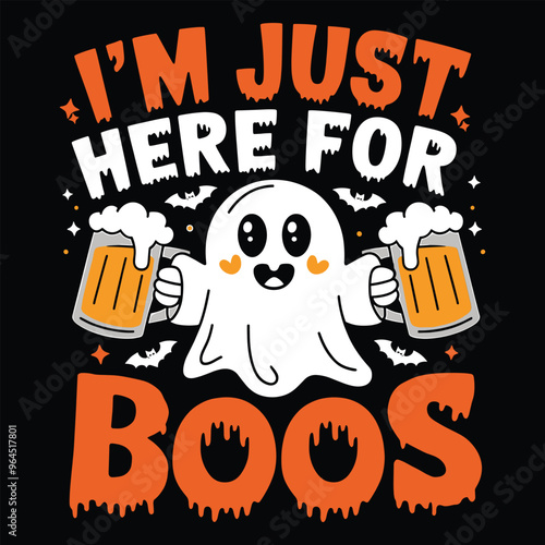 Halloween party t-shirt design Vector Graphics. Print ready Halloween tshirt design.