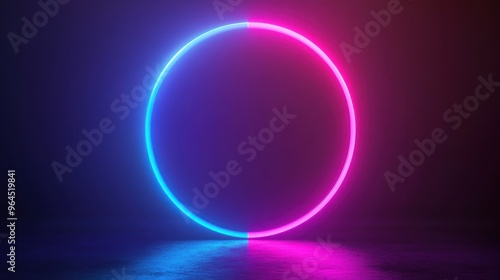 Neon Circle Abstract Light