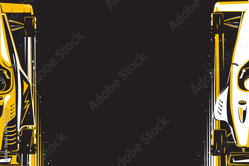 Motorsport car racing . Sport race concept
