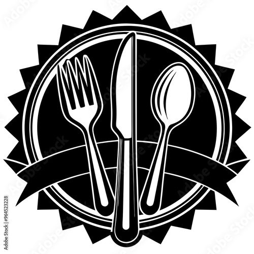 Fork knife spoon, cutlery set, flat style cutlery, cutlery silhouette, vector cutlery, fork icon, knife illustration, spoon vector, kitchen utensils, cutlery design, flatware set, utensil silhouettes,