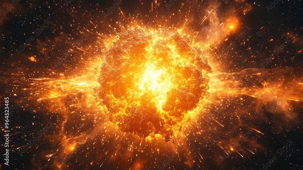Powerful Energy Burst from Nuclear Fission Reaction with Scattering Particles and Intense Radiation Powerful Energy Burst from Nuclear Fission Reaction with Scattering Particles and Intense Radiation