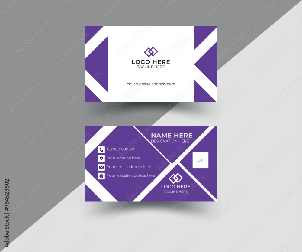 Naklejka premium business card template