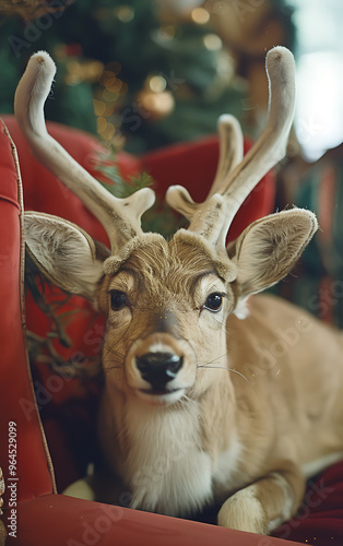 Melancholy Rudolph in Festive Atmosphere Captured on Kodak Portra 400 Film
